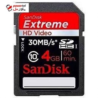 کارت حافظه ی سن دیسک 4 گیگابایت اکستریم 200X کارت حافظه ی سن دیسک 4 گیگابایت اکستریم 200X
