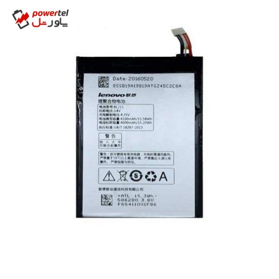 باتری موبایل مدل BL211 ظرفیت 1500 میلی آمپر ساعت مناسب برای گوشی موبایل لنوو P780