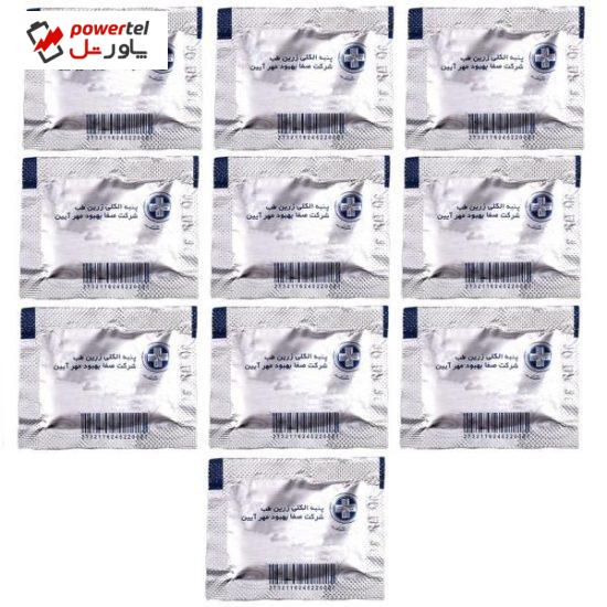 پنبه الکلی زرین طب مدل 01-B بسته 10 عددی
