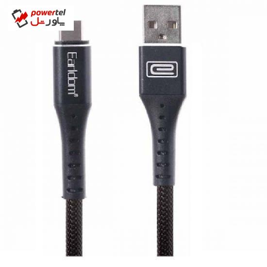 کابل تبدیل USB به Type-C ارلدام مدل EC-058 C طول 1 متر