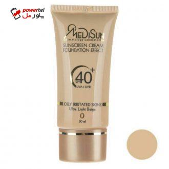 کرم پودر مدیسان سری Oily/Irritated Skin مدل Foundation Effect No 0 حجم 30 میلی لیتر