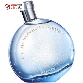 ادو تویلت زنانه هرمس مدل Eau des Merveilles Bleue حجم 100 میلی لیتر ادو تویلت زنانه هرمس مدل Eau des Merveilles Bleue حجم 100 میلی لیتر