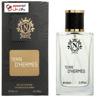 ادو پرفیوم مردانه نیفتی مدل TERRE D HERMES حجم 100 میلی لیتر