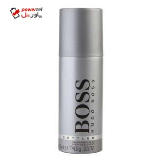 اسپری خوشبو کننده بدن مردانه هوگو باس مدل Bottled حجم 150 میلی لیتر اسپری خوشبو کننده بدن مردانه هوگو باس مدل Bottled حجم 150 میلی لیتر