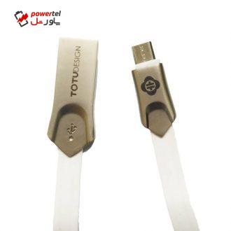 کابل تبدیل USB به Micro USB توتو مدل Zinc طول 1 متر کابل تبدیل USB به Micro USB توتو مدل Zinc طول 1 متر