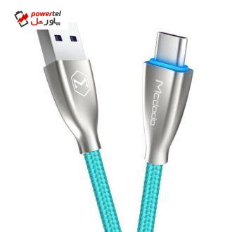 کابل تبدیل USB به USB-C مک دودو مدل CA-5422 طول 1 متر کابل تبدیل USB به USB-C مک دودو مدل CA-5422 طول 1 متر