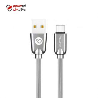 کابل تبدیل USB به type-c پرووان مدل c02 طول 1متر
