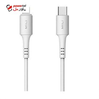کابل تبدیل USB-C به لایتنینگ میلی مدل HI-L70 طول 1 متر کابل تبدیل USB-C به لایتنینگ میلی مدل HI-L70 طول 1 متر