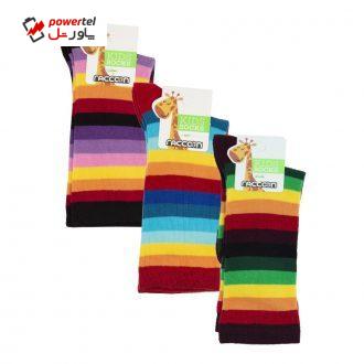 جوراب دخترانه راکون مدل 102608 مجموعه 3 عددی جوراب دخترانه راکون مدل 102608 مجموعه 3 عددی