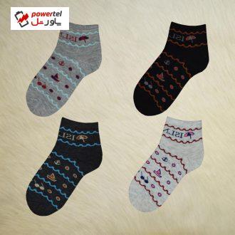 جوراب دخترانه مدل تیسا کد 7040 مجموعه 4 عددی جوراب دخترانه مدل تیسا کد 7040 مجموعه 4 عددی