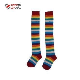 جوراب دخترانه مدل رنگین کمان کد 1
