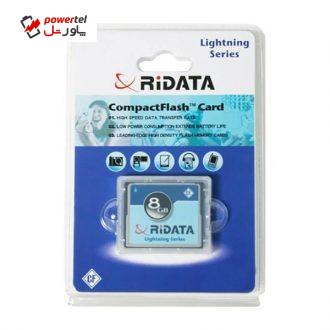 کارت حافظه CF ری دیتا مدل Lightning Series ظرفیت 8 گیگابایت کارت حافظه CF ری دیتا مدل Lightning Series ظرفیت 8 گیگابایت