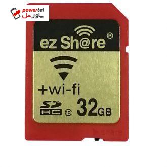 کارت حافظه SDX ای زد شیر مدل ca-32 کلاس 10استاندارد UHS-1 U1سرعت 90MBPS ظرفیت 32 گیگا بایت
