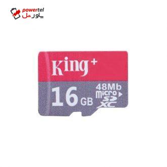 کارت حافظه microSDXC کینگ پلاس کلاس 10 استاندارد UHS-I U1 سرعت 48MBps ظرفیت 16گیگابایت کارت حافظه microSDXC کینگ پلاس کلاس 10 استاندارد UHS-I U1 سرعت 48MBps ظرفیت 16گیگابایت
