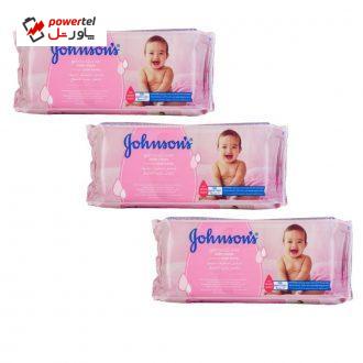 دستمال مرطوب جانسون مدل gentle all over بسته 168 عددی