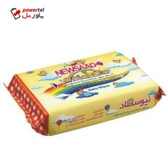 دستمال مرطوب کودک نیوساد مدل بالشتی بسته 64 عددی
