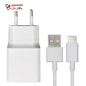 شارژر دیواری شیائومی مدل MDY-08-EI به همراه کابل تبدیل USB-C