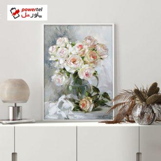 تابلو دیواری طرح گل نقاشی کد NS 004