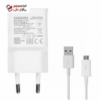شارژر دیواری مدل 10 به همراه کابل تبدیل micro usb به type-C به طول 1.2 متر
