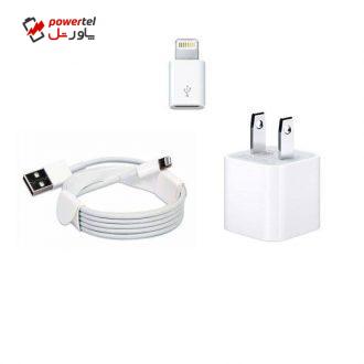شارژر دیواری مدل CH826 به همراه کابل USB و مبدل microUSB به لایتنینگ و هدیه ۱ عدد چراغ USB شارژر دیواری مدل CH826 به همراه کابل USB و مبدل microUSB به لایتنینگ و هدیه ۱ عدد چراغ USB