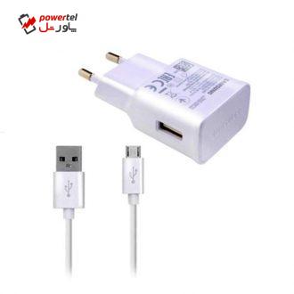 شارژر دیواری مدل ETA_U90EWE به همراه کابل تبدیل microUSB