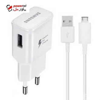 شارژر دیواری مدل S6-EP-TA300CWGKR به همراه کابل microUSB شارژر دیواری مدل S6-EP-TA300CWGKR به همراه کابل microUSB