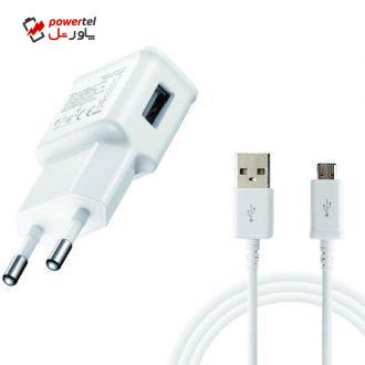 شارژر دیواری U90EWE مدل Vone-72 به همراه کابل تبدیل microUSB