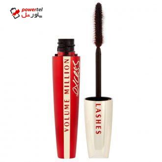 ریمل حجم دهنده لورآل مدل Milion Lashes Noir Excess