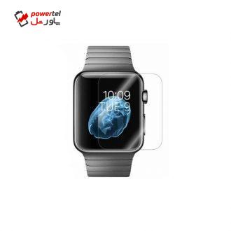 محافظ صفحه نمایش تمام چسب شیشه ای مدل 2.5D مناسب اپل واچ سایز 38 میلی متر