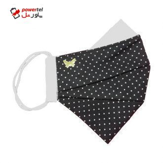ماسک پارچه ای مدل شاپرک خالدار