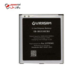 باتری موبایل مدل EB-BG530CBU با ظرفیت ۲۶۰۰ میلی آمپر ساعت مناسب برای گوشی موبایل سامسونگ Galaxy J3 Prime باتری موبایل مدل EB-BG530CBU با ظرفیت ۲۶۰۰ میلی آمپر ساعت مناسب برای گوشی موبایل سامسونگ Galaxy J3 Prime