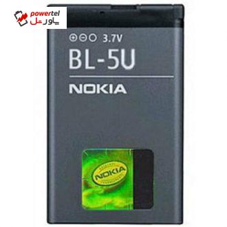 باتری موبایل مدل bl 5u ظرفیت 900 میلی آمپر ساعت مناسب برای گوشی موبایل نوکیا 8900