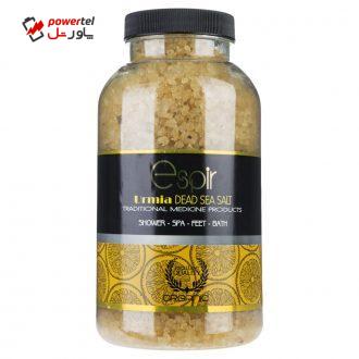نمک حمام اسپیر دانه درشت مدل Lemon salt وزن 1000 گرم