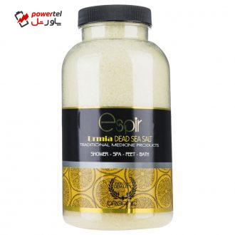 نمک زیبایی اسپیر دانه ریز مدل Lemon salt وزن 1000 گرم نمک زیبایی اسپیر دانه ریز مدل Lemon salt وزن 1000 گرم