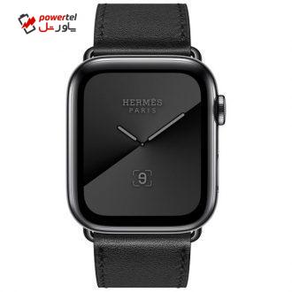 ساعت هوشمند اپل سری 5 مدل Hermès Space Stainless Steel Case with Single Tour 44mm