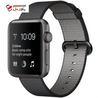 ساعت هوشمند اپل واچ سری 2 مدل 42mm Space Gray Aluminum Case with Black Woven Nylon
