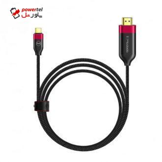 کابل تبدیل USB-C به HDMI مک دودو مدل CA-588 طول 2 متر کابل تبدیل USB-C به HDMI مک دودو مدل CA-588 طول 2 متر
