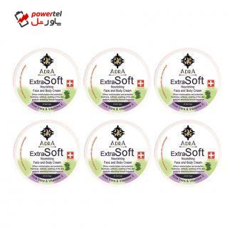 کرم مرطوب کننده آدرا مدل Aloe vera حجم 200 میلی لیتر مجموعه 6 عددی کرم مرطوب کننده آدرا مدل Aloe vera حجم 200 میلی لیتر مجموعه 6 عددی