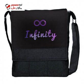کیف دوشی دخترانه گالری چی چاپ طرح infinity کد 65754 کیف دوشی دخترانه گالری چی چاپ طرح infinity کد 65754