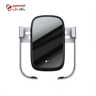 پایه نگهدارنده و شارژر بی سیم گوشی موبایل باسئوس مدل WXHW01-B01