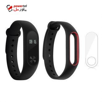 مچ بند هوشمند شیائومی مدل Mi Band 2 به همراه بند سیلیکونی و گلس کد 3 مچ بند هوشمند شیائومی مدل Mi Band 2 به همراه بند سیلیکونی و گلس کد 3