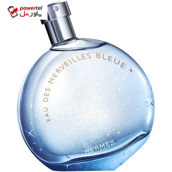 ادو تویلت زنانه هرمس مدل Eau des Merveilles Bleue حجم 100 میلی لیتر