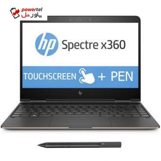 لپ تاپ 13 اینچی اچ پی مدل Spectre X360 13T-AC000B – C با قلم و کاور چرمی اورجینال