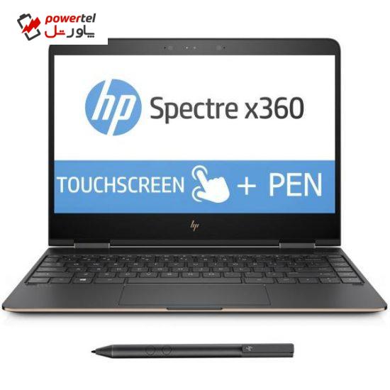 لپ تاپ 13 اینچی اچ پی مدل Spectre X360 13T-AC000B - C با قلم و کاور چرمی اورجینال