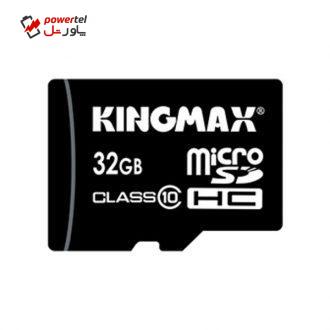 کارت حافظه microSDHC کینگ مکس کلاس 10 سرعت 10Mbps همراه با آداپتور SD ظرفیت 32 گیگابایت