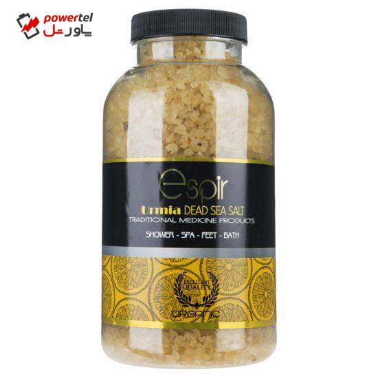 نمک حمام اسپیر دانه درشت مدل Lemon salt وزن 1000 گرم