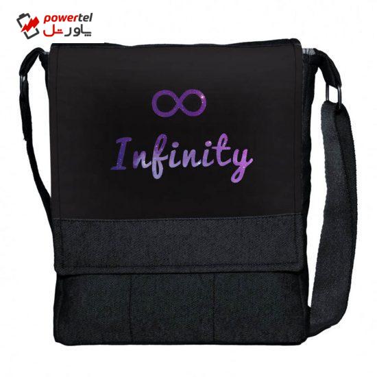 کیف دوشی دخترانه گالری چی چاپ طرح infinity کد 65754