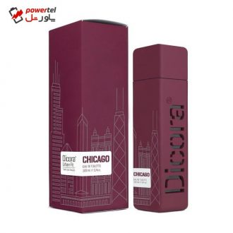 ادو تویلت زنانه دیکورا یوربن فیت مدل CHICAGO  حجم 100 میلی لیتر