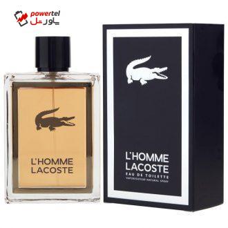 ادو تویلت مردانه لاگوست مدل L’HOMME حجم 100 میلی لیتر