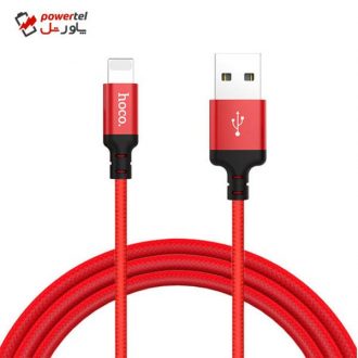 کابل تبدیل USB به لایتنینگ هوکو مدل x14 به طول 1 متر کابل تبدیل USB به لایتنینگ هوکو مدل x14 به طول 1 متر